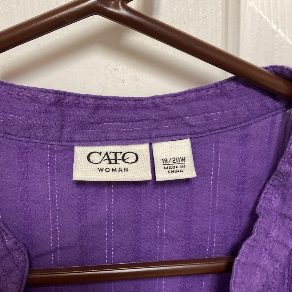 3/$20…bundle and save …
Cute purple 18/20 button down - Picture 4 of 7